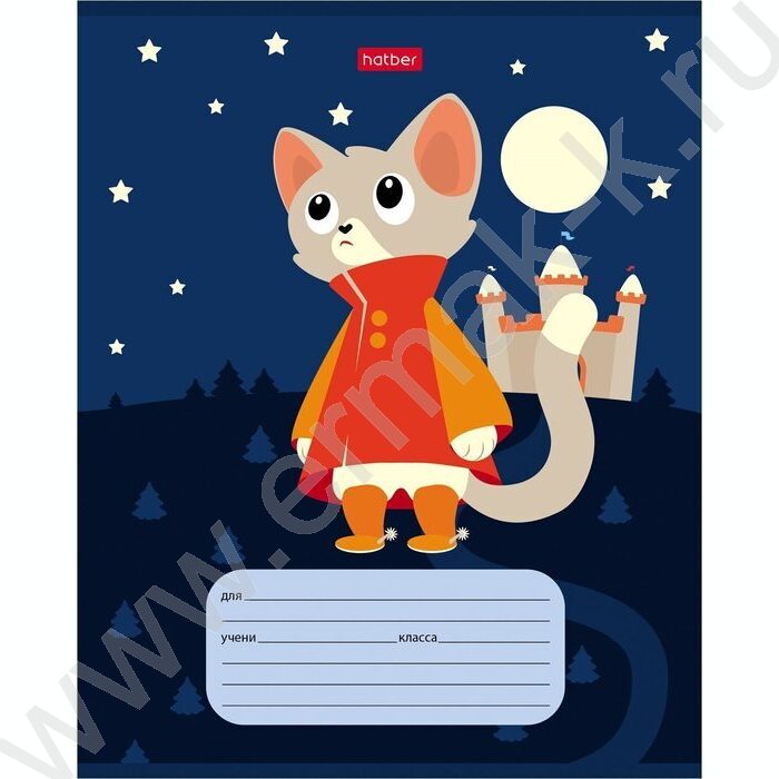 Тетрадь  12л клетка "КотоСказки" 5видов | Фото 1