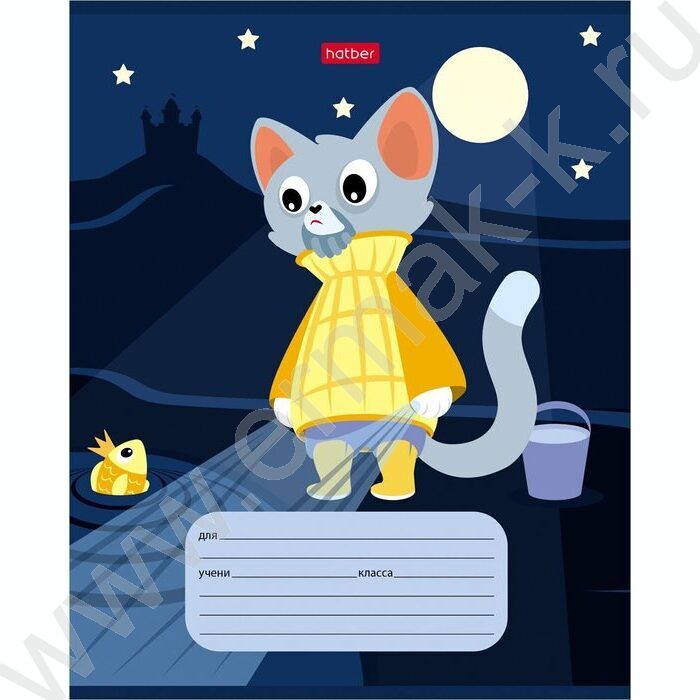 Тетрадь  12л клетка "КотоСказки" 5видов | Фото 5