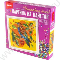 Набор д/творчества Картина из пайеток 20*20см "Птица" | Фото 2