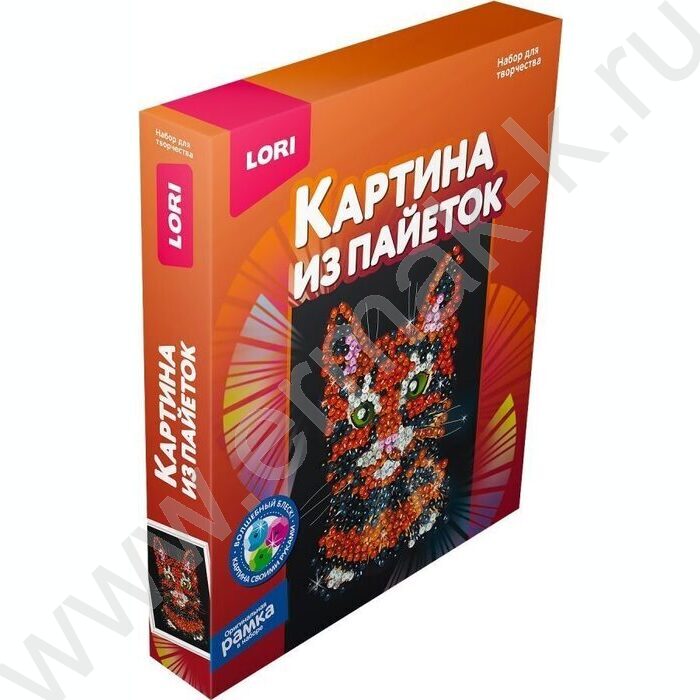 Набор д/творчества Картина из пайеток 20*25см "Кошка" | Фото 3