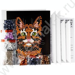 Набор д/творчества Картина из пайеток 20*25см "Кошка" | Фото 4