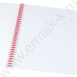 Тетрадь  48л клетка/спираль "Цветочный орнамент-8" /софт-тач/ ассорти | Фото 2