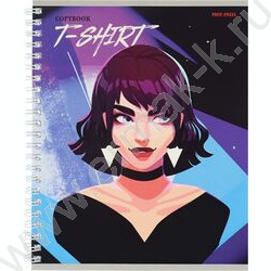 Тетрадь  96л клетка/спираль "Прекрасные девушки" ассорти | Фото 3