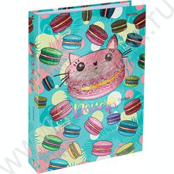 Тетрадь 120л клетка/кольца "Яркие макаруны" /твин-лак/хол.фольга/ | Фото 1