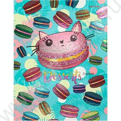 Тетрадь 120л клетка/кольца "Яркие макаруны" /твин-лак/хол.фольга/ | Фото 2