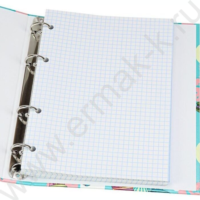 Тетрадь 120л клетка/кольца "Яркие макаруны" /твин-лак/хол.фольга/ | Фото 3