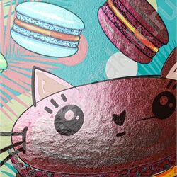 Тетрадь 120л клетка/кольца "Яркие макаруны" /твин-лак/хол.фольга/ | Фото 6