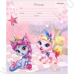 Тетрадь  12л клетка "Принцессы-кошки микс" 5видов | Фото 3