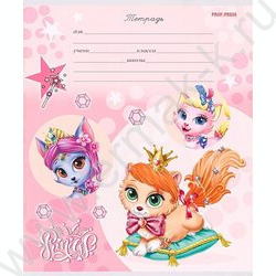 Тетрадь  12л клетка "Принцессы-кошки микс" 5видов | Фото 5