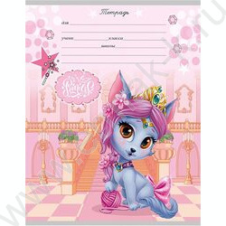 Тетрадь  12л линейка "Королевские кошечки" 5видов | Фото 3