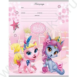 Тетрадь  12л линейка "Королевские кошечки" 5видов | Фото 6