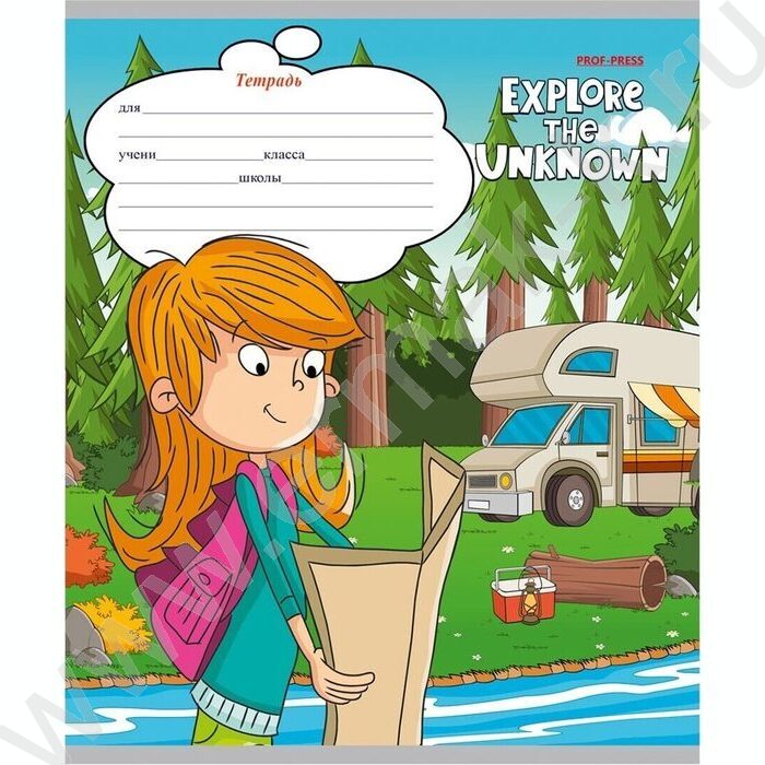 Тетрадь  12л линейка косая "Девчонки в походе" 5видов | Фото 3