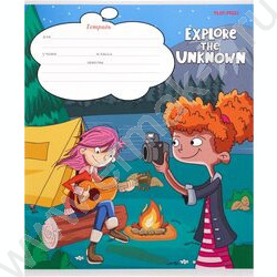 Тетрадь  12л линейка косая "Девчонки в походе" 5видов | Фото 5