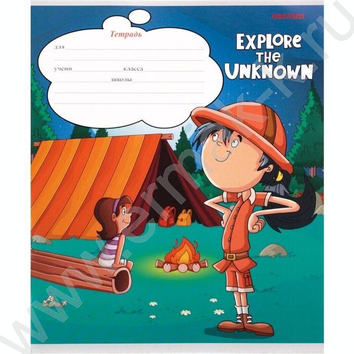 Тетрадь  12л линейка косая "Девчонки в походе" 5видов | Фото 6