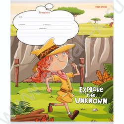 Тетрадь  12л линейка косая "Девчонки в походе" 5видов | Фото 7