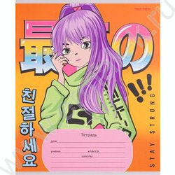 Тетрадь  12л линейка косая "Модницы" 5видов | Фото 6