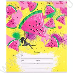 Тетрадь  12л линейка косая "Фруктовые зарисовки" 5видов | Фото 3