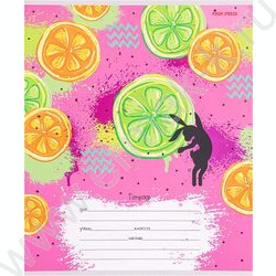 Тетрадь  12л линейка косая "Фруктовые зарисовки" 5видов | Фото 4