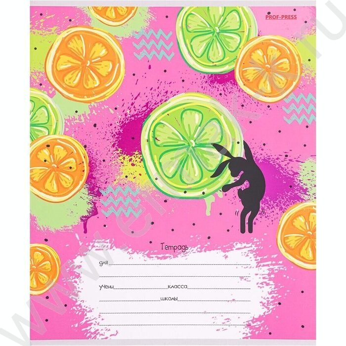 Тетрадь  12л линейка косая "Фруктовые зарисовки" 5видов | Фото 4