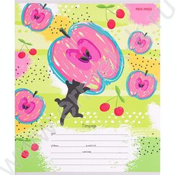 Тетрадь  12л линейка косая "Фруктовые зарисовки" 5видов | Фото 7