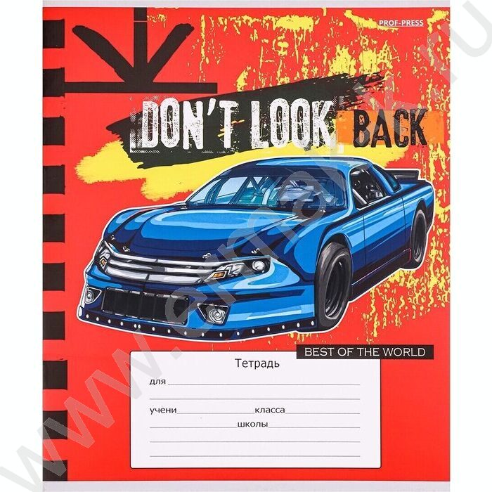 Тетрадь  12л линейка косая "Яркие спорткары" 5видов | Фото 4