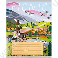 Тетрадь  24л клетка "Волшебный пикник" 5видов | Фото 2