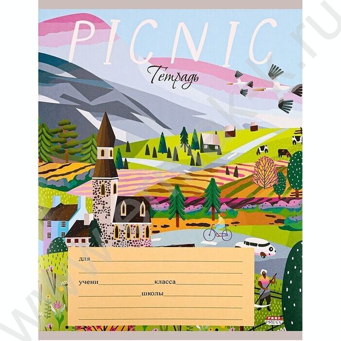 Тетрадь  24л клетка "Волшебный пикник" 5видов | Фото 2