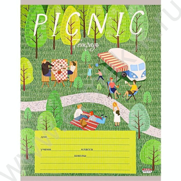 Тетрадь  24л клетка "Волшебный пикник" 5видов | Фото 5