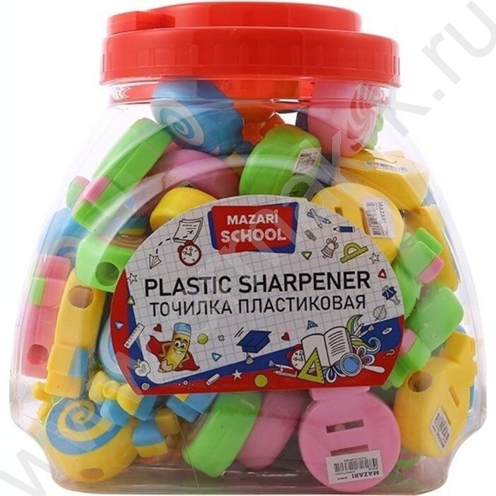 Точилка 1отв. пластик/с контейнером/ Bonbon ассорти в банке | Фото 2