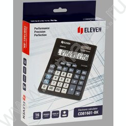 Калькулятор ELEVEN Business Line CDB1601-BK  /двойное питание/ 16 разряд | Фото 5
