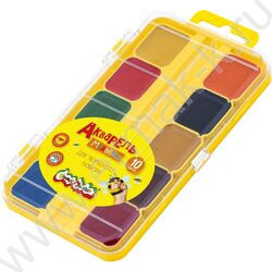 Акварель 10цв  Каляка-Маляка /квадр. кювет, б/кисточки, п/у европодвес | Фото 1