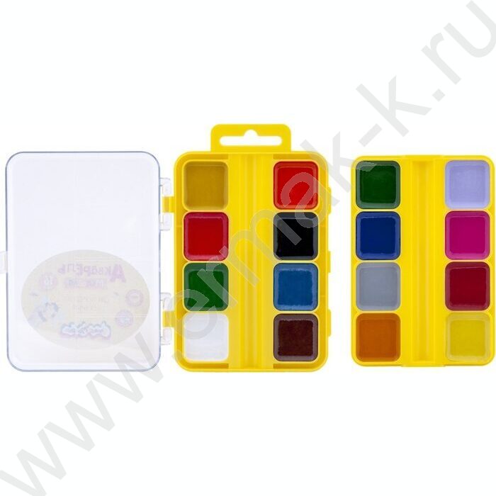 Акварель 16цв  Каляка-Маляка /квадр. кювет, б/кисточки, п/у европодвес | Фото 3