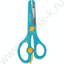 Ножницы 13,5см детские безопасные Каляка-Маляка /бирюзовые /с возвратным механизмом | Фото 1