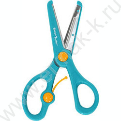 Ножницы 13,5см детские безопасные Каляка-Маляка /бирюзовые /с возвратным механизмом | Фото 2