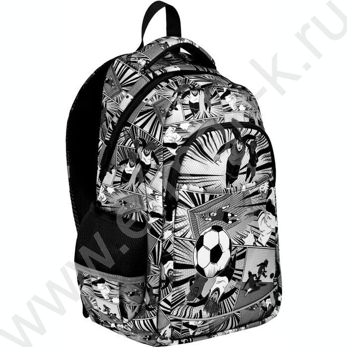 Рюкзак школьный Футбол манга полиэстер, сублимационная печать, 1 отделение (-я), молния, тип спи | Фото 1