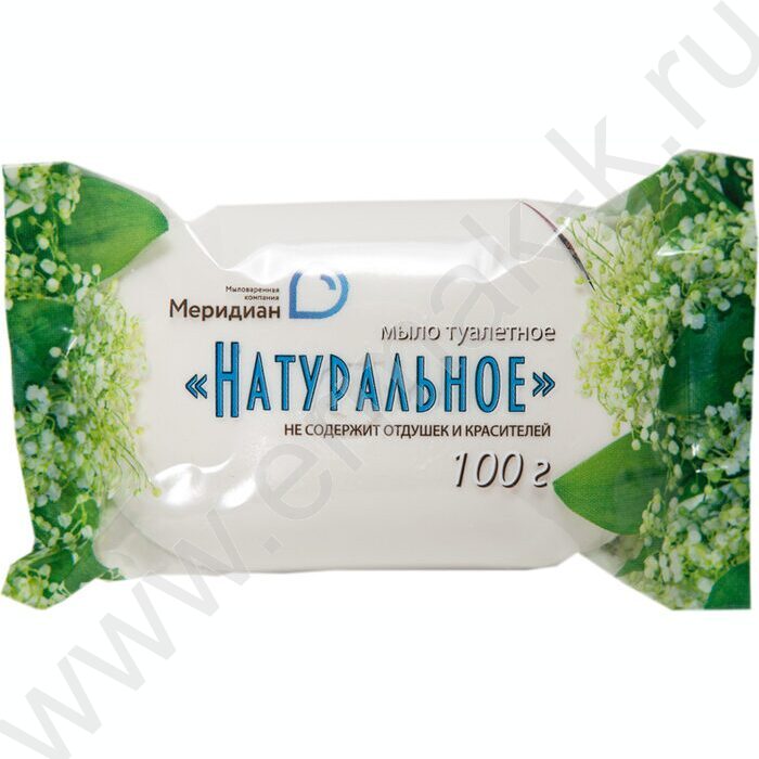 Мыло туалетное "Натуральное" 100г /флоу-пак | Фото 1
