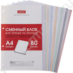 Сменный блок А4  80л универсальная перфорация/многоцветный срез | Фото 3