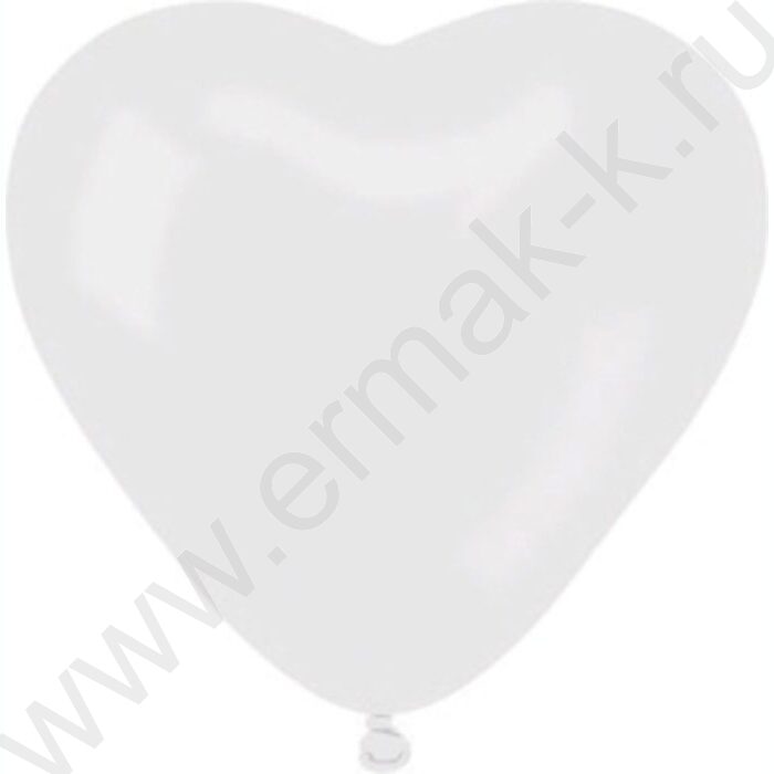 Шар воздушный 18" Сердце пастель белый | Фото 1