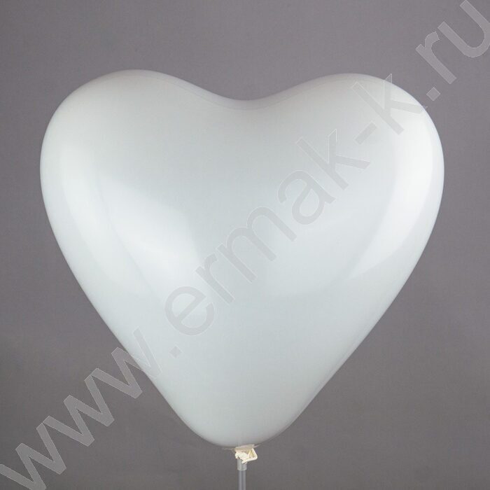 Шар воздушный 18" Сердце пастель белый | Фото 2