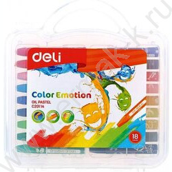 Пастель масляная 18цв  Color Emotion /шестигранная /пласт. кор. | Фото 1