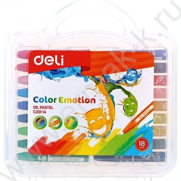 Пастель масляная 18цв  Color Emotion /шестигранная /пласт. кор. | Фото 1