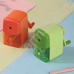 Точилка механическая 1 отверстие пластик /ассорти | Фото 2