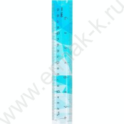 Линейка пл 20см гибкая /двухсторонняя шкала /ассорти | Фото 4