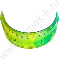 Линейка пл 20см гибкая /двухсторонняя шкала /ассорти | Фото 6