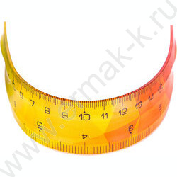 Линейка пл 20см гибкая /двухсторонняя шкала /ассорти | Фото 7
