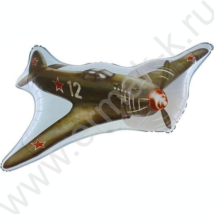 Шар воздушный 34" Фигура Истребитель 99 см | Фото 1