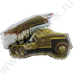 Шар воздушный 34" Фигура Боевая машина 86 см | Фото 1