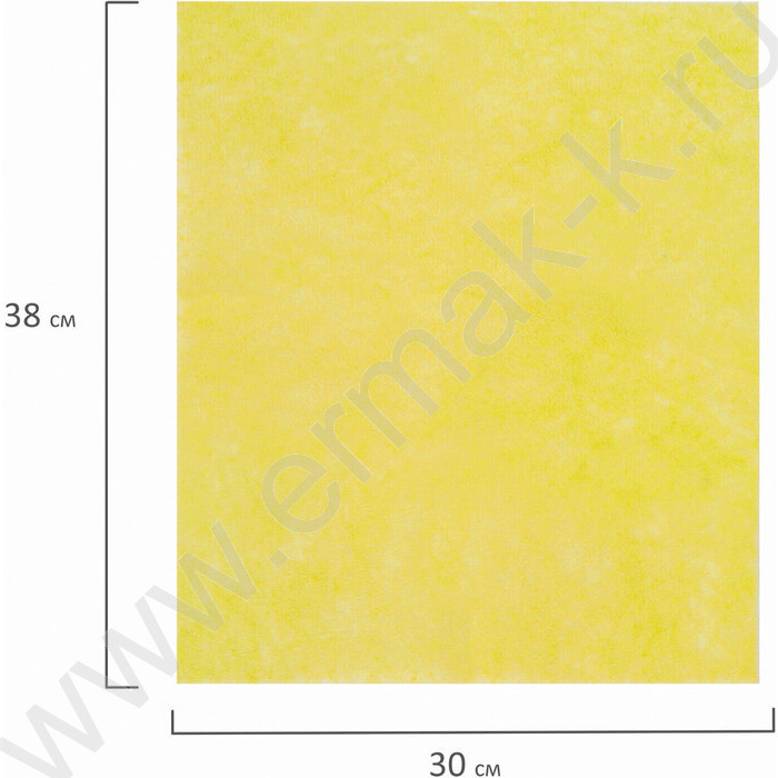 Салфетка из вискозы 30*38см /набор 5шт. /универсальные, желтые | Фото 2