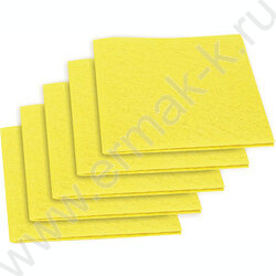 Салфетка из вискозы 30*38см /набор 5шт. /универсальные, желтые | Фото 3