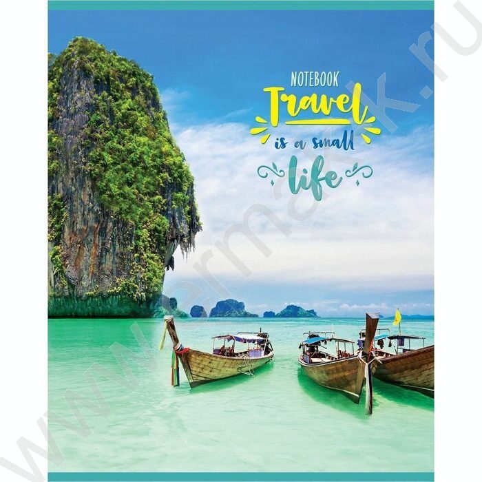 Тетрадь  48л клетка "Жизнь-приключение" (блок эконом) | Фото 1